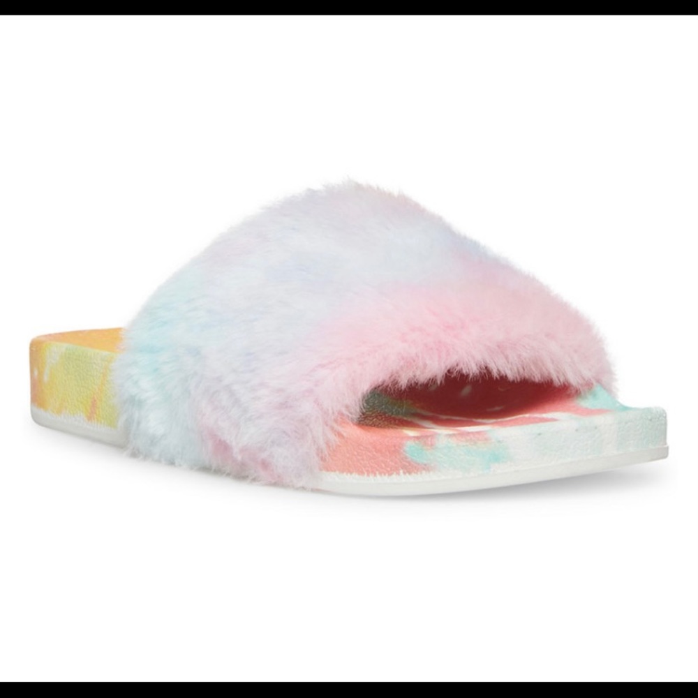 Madden Girl Fancy-F slides light tie dye